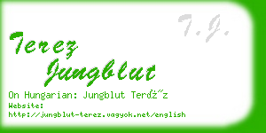 terez jungblut business card